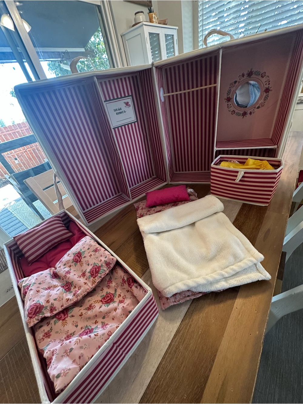 Matilda Jane Darling Dolly Closet Travel Trunk Rare Doll Wardrobe